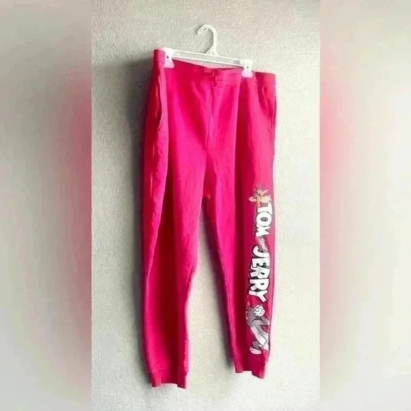 Tom & Jerry Red Classic Fit Sweatpants Size 3X - Picture 2 of 8